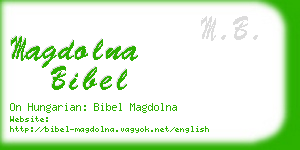 magdolna bibel business card